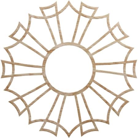 Ekena Millwork Augustus Wood Fretwork Pierced Ceiling Medallion, Red Oak, 26"OD x 9 1/8"ID x 1/4"T CMWP26X26X0250AURO